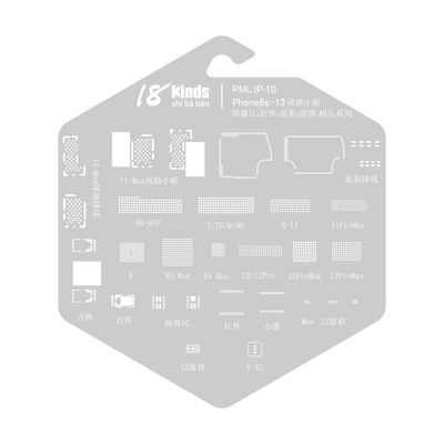 18 kinds Stencil für iPhone Display EEPROM und Face ID