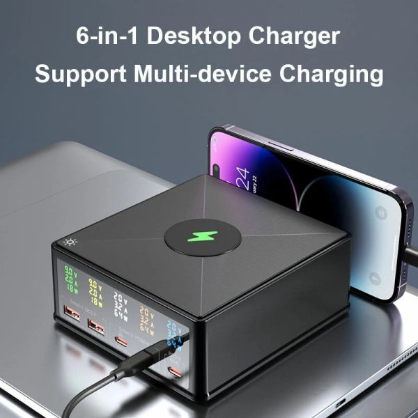 USB Ladestation PD QC3.0 Wireless Charging 160W
