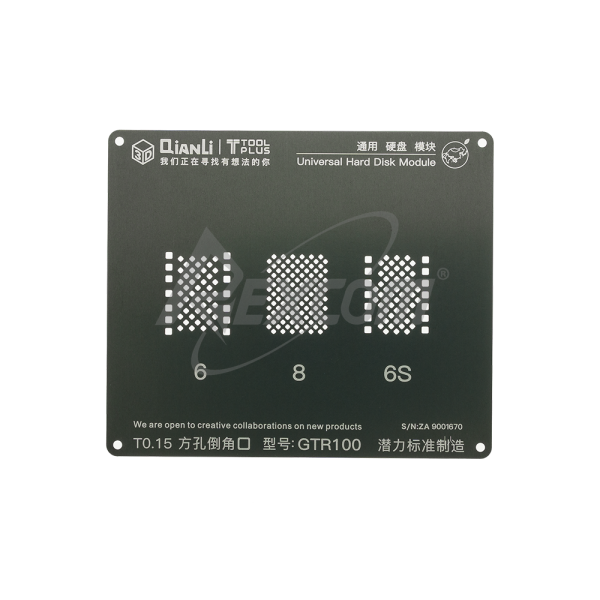 Qianli iBlack NAND Stencil - iPhone 6 / 8 / 6S